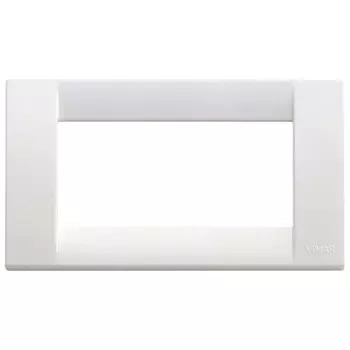 16744.01 Рамка Idea Classica Бриллиантовый белый 4 модуля Vimar