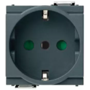 17039 Розетка 2p+t 16a p30 2m серая Vimar Idea