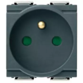 17042 Розетка 2p+t 10/16a франц серая Vimar Idea