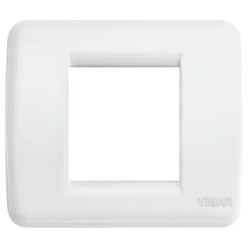 17098.01 Рамка Idea Rondo Бриллиантовый белый 2 модуля Vimar