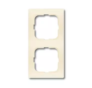 1722-212 Рамка Spring Слоновая кость 2-постовая ABB