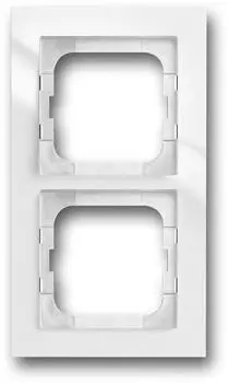 1722-284/11 Рамка для монтажа заподлицо Axcent Белый 2-постовая ABB