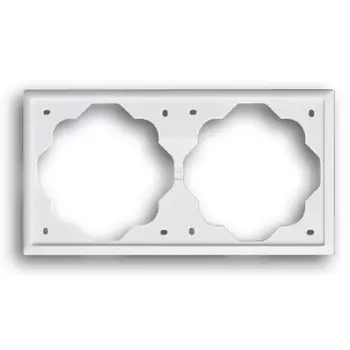 1722-74-507 Рамка Impuls Альпийский белый 2-постовая ABB