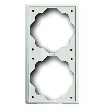 1722-774-507 Рамка Impuls Белый бархат 2-постовая ABB