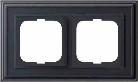 1722-831-500 Рамка Dynasty Антрацит 2-постовая ABB