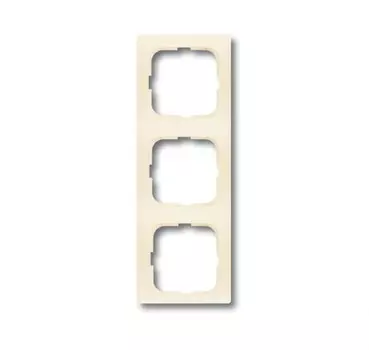1723-212 Рамка Spring Слоновая кость 3-постовая ABB