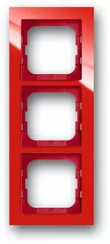 1723-287 Рамка Axcent Красный 3-постовая ABB