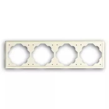 1724-72 Рамка Impuls Слоновая кость 4-постовая ABB