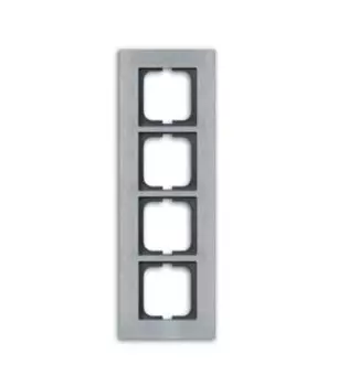 1724-826-101 Рамка Carat Глянцевый хром 4-постовая ABB