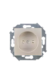 1591431-034 Розетка без заземления, 16А 250В, винтовой зажим, шампань Simon 15