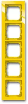 1725-285 Рамка Axcent Желтый 5-постовая ABB
