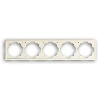 1725-72 Рамка Impuls Слоновая кость 5-постовая ABB