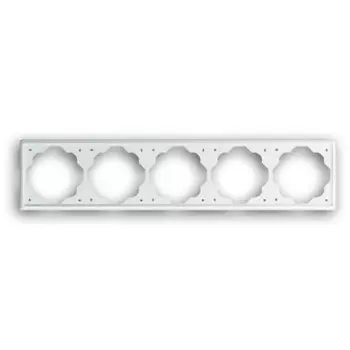 1725-74 Рамка Impuls Альпийский белый 5-постовая ABB