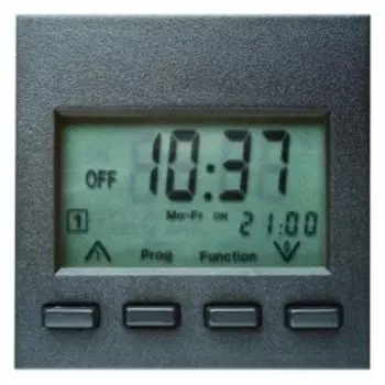 17351606 Таймер Easy с дисплеем цвет: антрацит, матовый B.1/B.3/B.7 Glas Berker