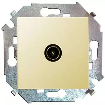 1591475-031 Розетка TV одиночная, винтовой зажим, слоновая кость Simon 15