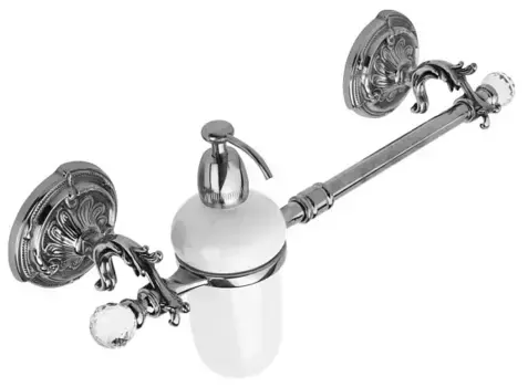 Полотенцедержатель Art&Max Barocco Crystal AM-2057-Cr-C хром