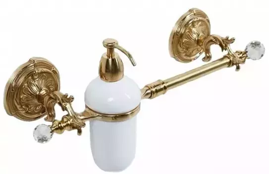 Полотенцедержатель Art&max Barocco сrystal AM-2057D-Br-C бронзовый