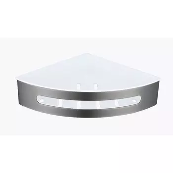 Полка для ванной комнаты угловая Raglo R340.01.09, графит