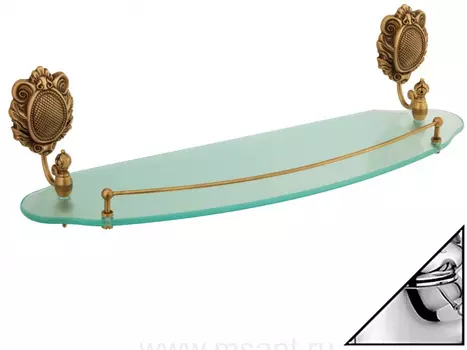 Полка угловая Migliore Cleopatra 55 хром