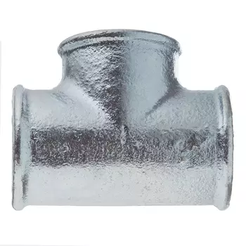 Тройник Gebo Platinum (130-6V) 1 ВР(г) х 1 ВР(г) х 1 ВР(г) чугунный оцинкованный
