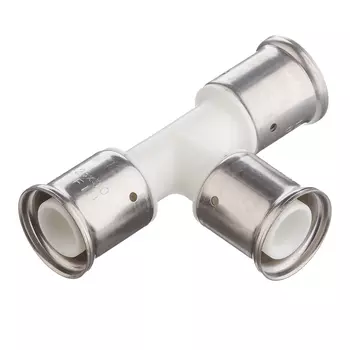 Тройник Henco (9PKW-262626) 26(пресс) х 26(пресс) х 26(пресс) PVDF белый