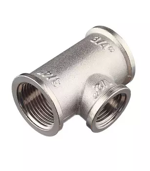 Тройник переходной Valtec 3/4 ВР(г) х 1/2 ВР(г) х 3/4 ВР(г) латунный (VTr.750.N.0504)
