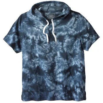 Мужская толстовка с короткими рукавами Liberty Blues By Kingsize Big & Tall, цвет Navy Marble