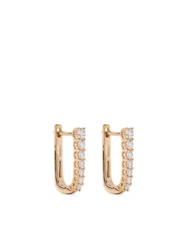 Серьги-кольца Ava Bea из желтого золота с бриллиантами Dana Rebecca Designs, золотой