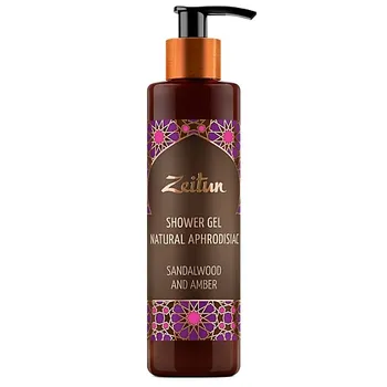 ZEITUN Гель для душа с натуральными афродизиаками "Сандал и амбра" Shower Gel Natural Aphrodisiac