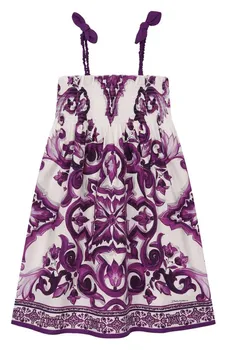 Хлопковый сарафан Dolce & Gabbana