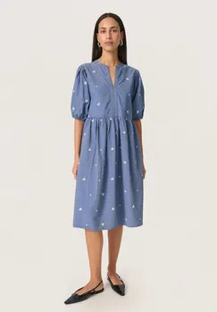 Повседневное платье ELLY JOSIE Soaked in Luxury, цвет Medium Blue Denim