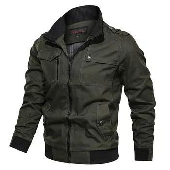 Xs-2Xl Мужская весна-лето винтажная куртка Одежда Мужская армейская тактическая куртка Ветровка Уличная фитнес-уличная верхняя одежда Комбинезоны Куртка-карго Мужская xxs чёрный