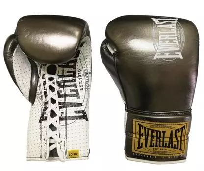 Перчатки боевые Everlast 1910 Classic 10oz металлический