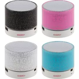 колонка портативная bluetooth energy sa-01 с led-подсветкой