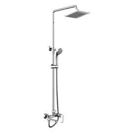 Колонна душевая с поворотным изливом, квадратный верхний душ Opal F6125183CP-A-RUS