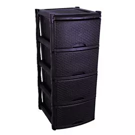 Комод универсальный 4-х секционный Rattan венге ПЦ3773ВНГ