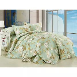 Комплект постельного белья семейный Cleo бязь Люкс 41/003-BL /150*215*2 220*240*1 50*70*2 70*70*2
