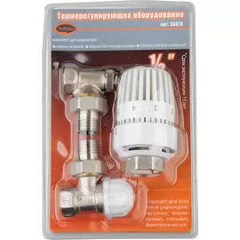 комплект термостатический для радиатора прямой 1/2"