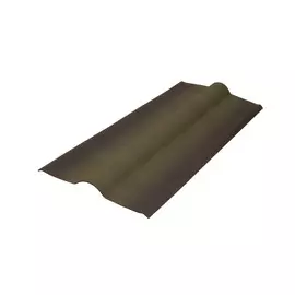 Конек черепицы Ондулин 3D эффект, цвет зеленый, 1000 х 420 мм