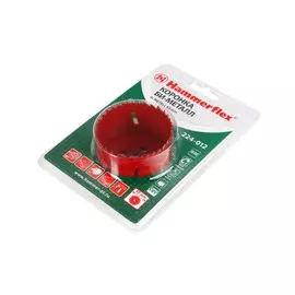 Коронка биметаллическая 65мм, глуб. 38мм, 1/2" под держатель, Hammer Flex 224-012