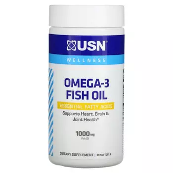 USN North America, Inc., Рыбий жир с омега-3, 1000 мг, 90 мягких таблеток