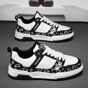 Fashion Men Sneakers Fashion Autumn 2024 New Breathable Comfort Casual Shoes Thick Soled Lace Up Anti Slip Wear-resisting Running Shoes 39