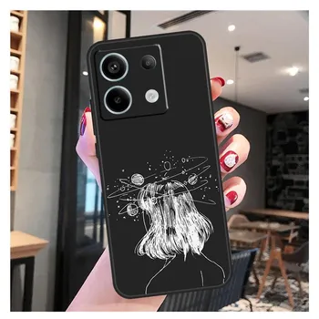 Эстетический чехол Planet для Xiaomi Redmi Note 13 Pro 12 11 9 10 12S 11S 10S 9S Redmi 13 12 10C 12C 13C Redmi Note 10 4G