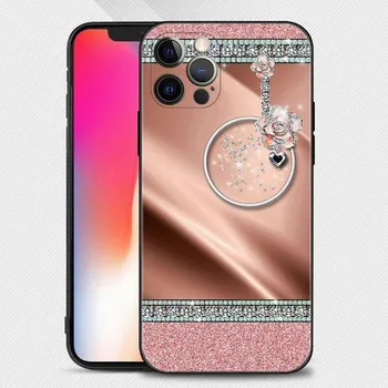 Розовый фиолетовый чехол для телефона с блестящим узором для Apple Iphone 14 13 12 11 Pro Max 13 12 Mini Xs Max Xr X 7 8 Plus 6 6s Shell For iPhone 6 6S Plus
