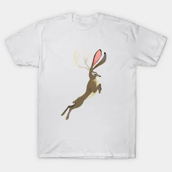 Футболка женская Jackalope Harajuku Print Kawaii футболка летняя с коротким рукавом женская футболка топ футболка S