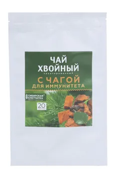 Чай хвойный С Чагой, 2 г, 20 шт, ф/п