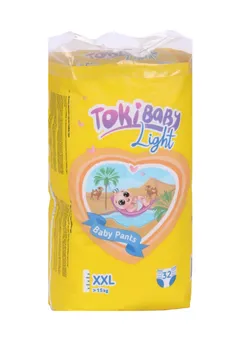 Подгузники-трусики TokiBaby Light дет XXL (15+ кг), 32 шт, (85532)