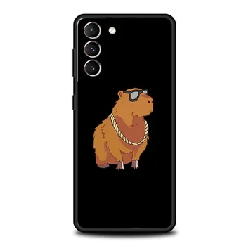 Милый мультяшный чехол для телефона Capybara для Samsung Galaxy S23 Ultra S22 S21 S20 FE 5G S10 S10E S9 S8 Plus Note 20 мягкий чехол-бампер Samsung S10