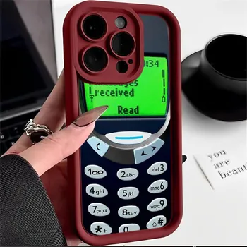 Ae95 Ретро дизайн телефона Художественные защитные чехлы для телефонов для iPhone 13 14 15 Pro Max XR infinix Hot 40i 30i Tecno Camon 30 20 Pro Angel Eyes Задняя крышка из ТПУ for iPhone 6/6S