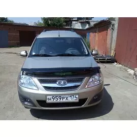 Дефлектор капота темный Renault Logan 2005-2013/ВАЗ LARGUS Wg. 2012-